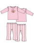 Long Sleeve Ruffle Tee and Baby Bells, Football Bow Stripe