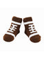 Chenille Football Baby Socks