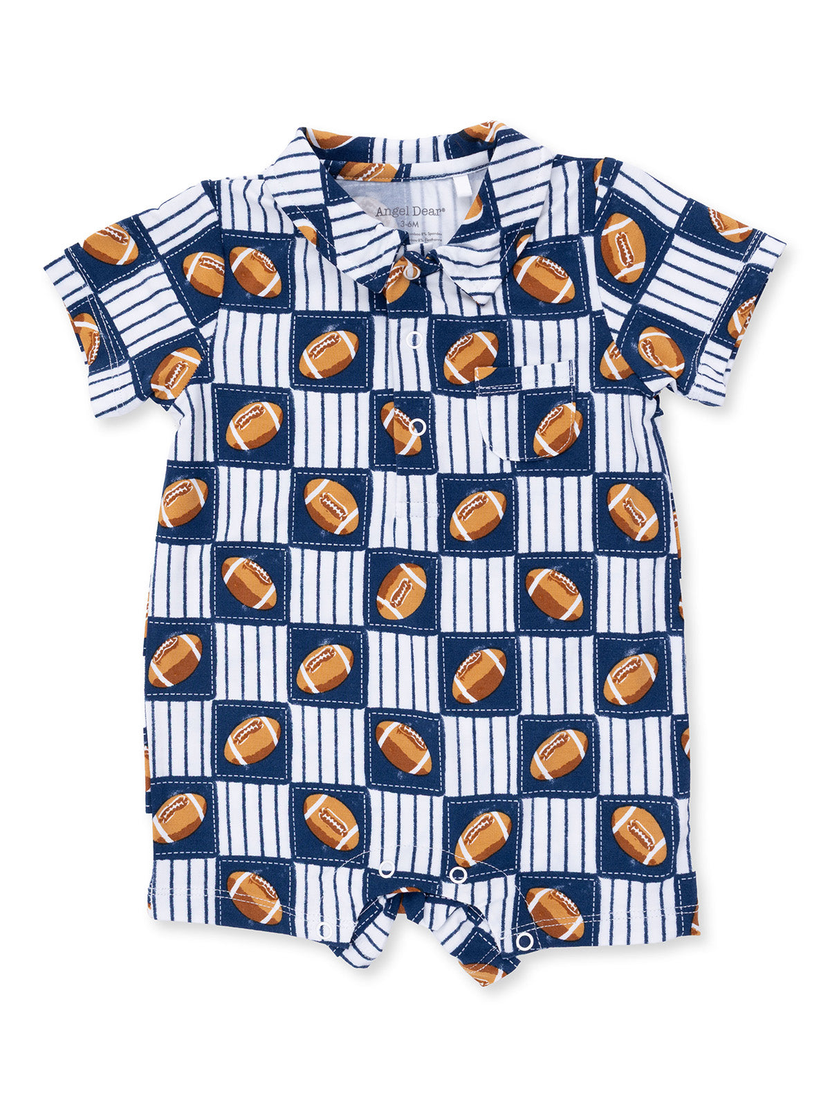 Polo Shortie, Football Patchwork