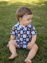 Polo Shortie, Football Patchwork