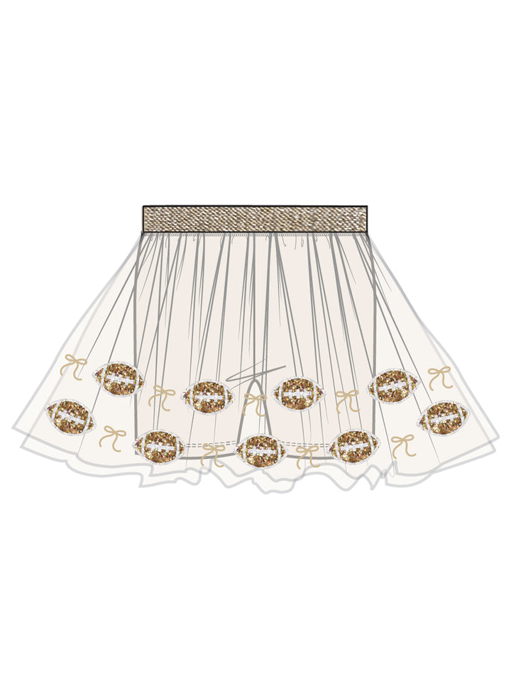 Tutu Skirt with Bike Shorts, Football