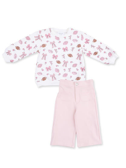 Oversized Sweatshirt & Baby Bells, Footballs and Bows