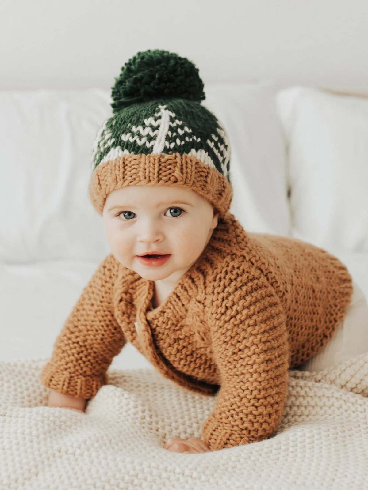 Forest Knit Pom Hat, Loden