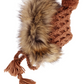 Fur Trimmed Bonnet, Pecan