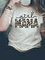 Girl Mama Leopard Graphic Tee, Natural