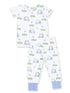 Loungewear Short Set, Golf Carts Blue