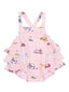 Ruffle Sunsuit, Golf Cart Cuties Pink