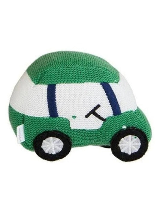 Knit Rattle, Green Golf Cart