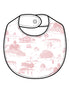 Feeding Bib, Golf Toile Pink