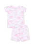 Loungewear Short Set, Golf Toile Pink