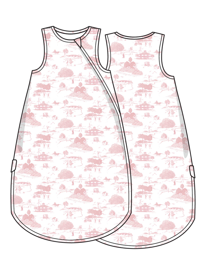 Sleep Bag, Golf Toile Pink