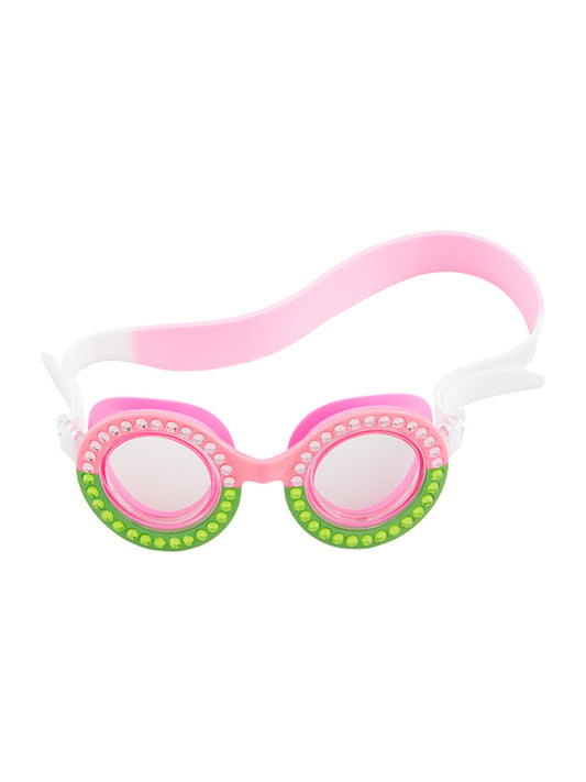 Pink/Green Girl Swim Goggles
