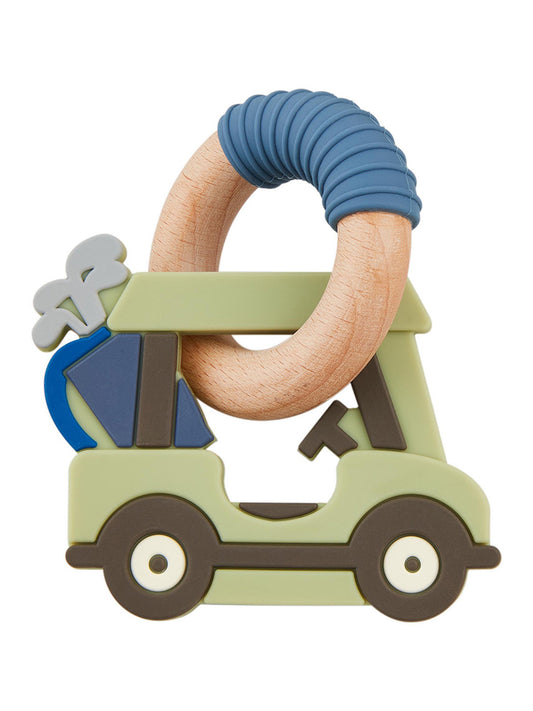 Silicone Teether, Green Golf Cart