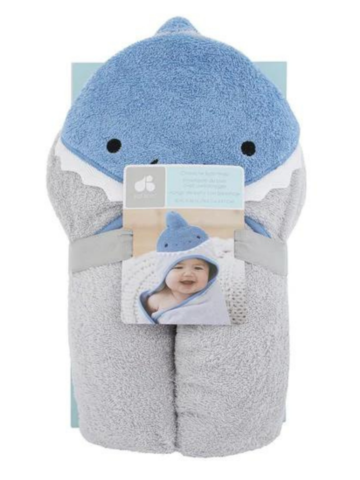 Hooded Bath Towel, Shark
