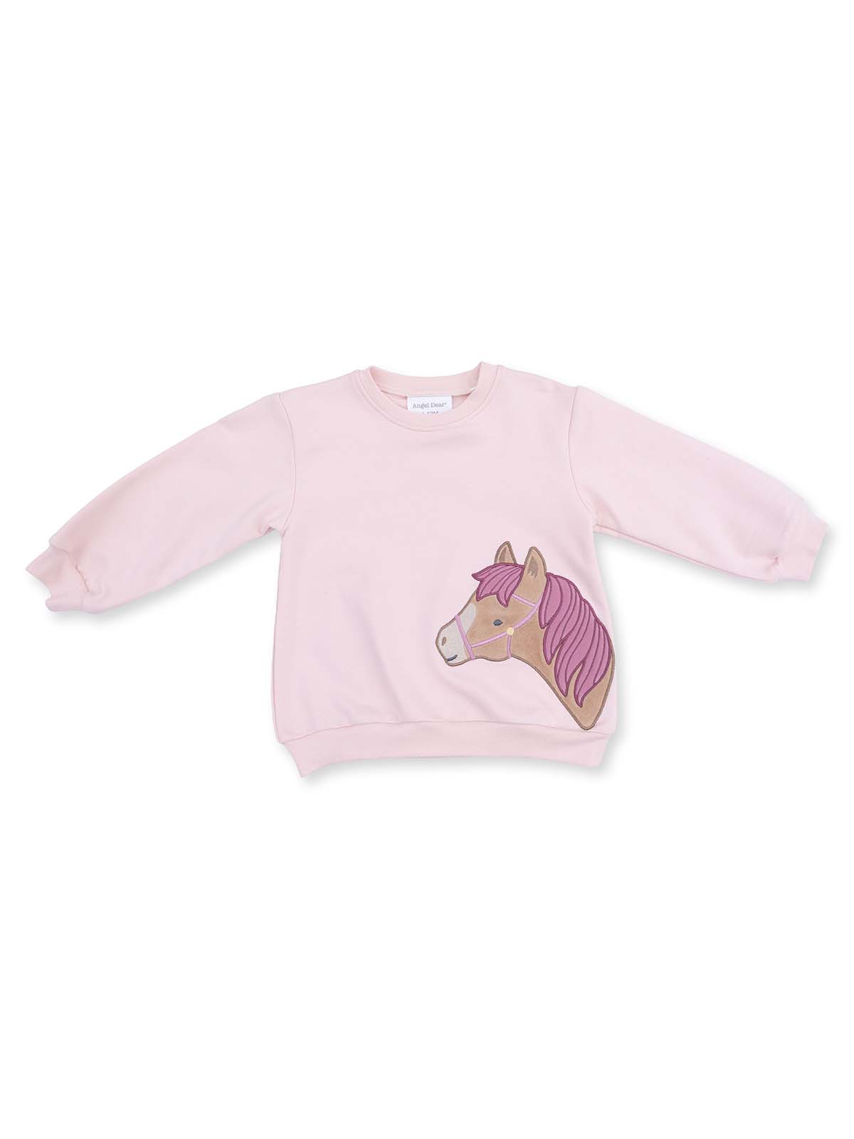 Oversized Sweatshirt, Pink Horse Head