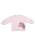 Oversized Sweatshirt, Pink Horse Head