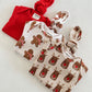 Organic Waffle Knotted Gown, Gingerbread Man