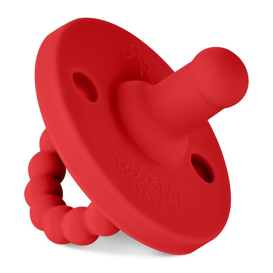 Cutie PAT Round Pacifier, Red