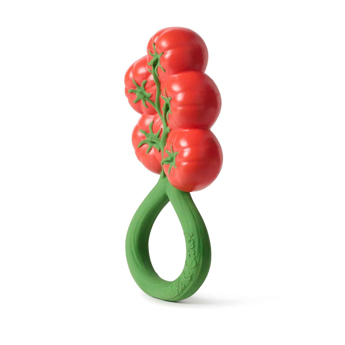 Teether Rattle Toy, Tomato