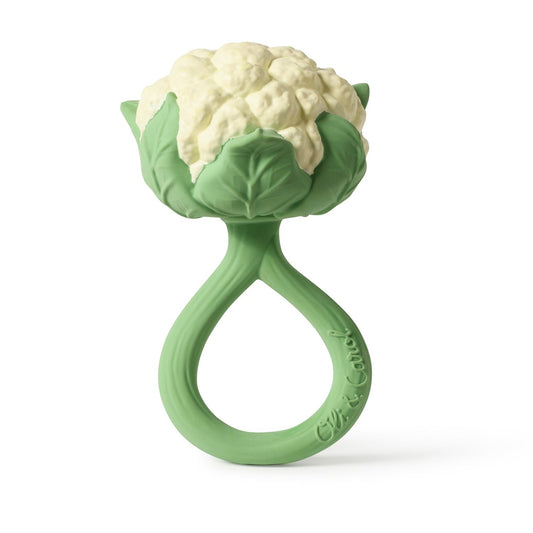 Teether Rattle Toy, Cauliflower