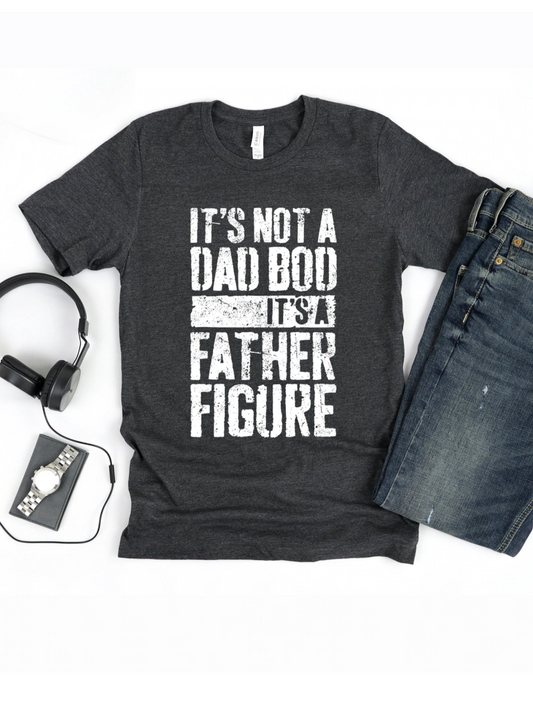 It's Not A Dad Bod Men's Graphic Tee, Charcoal