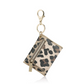 Itzy Mini Wallet Card Holder & Keychain Charm, Leopard
