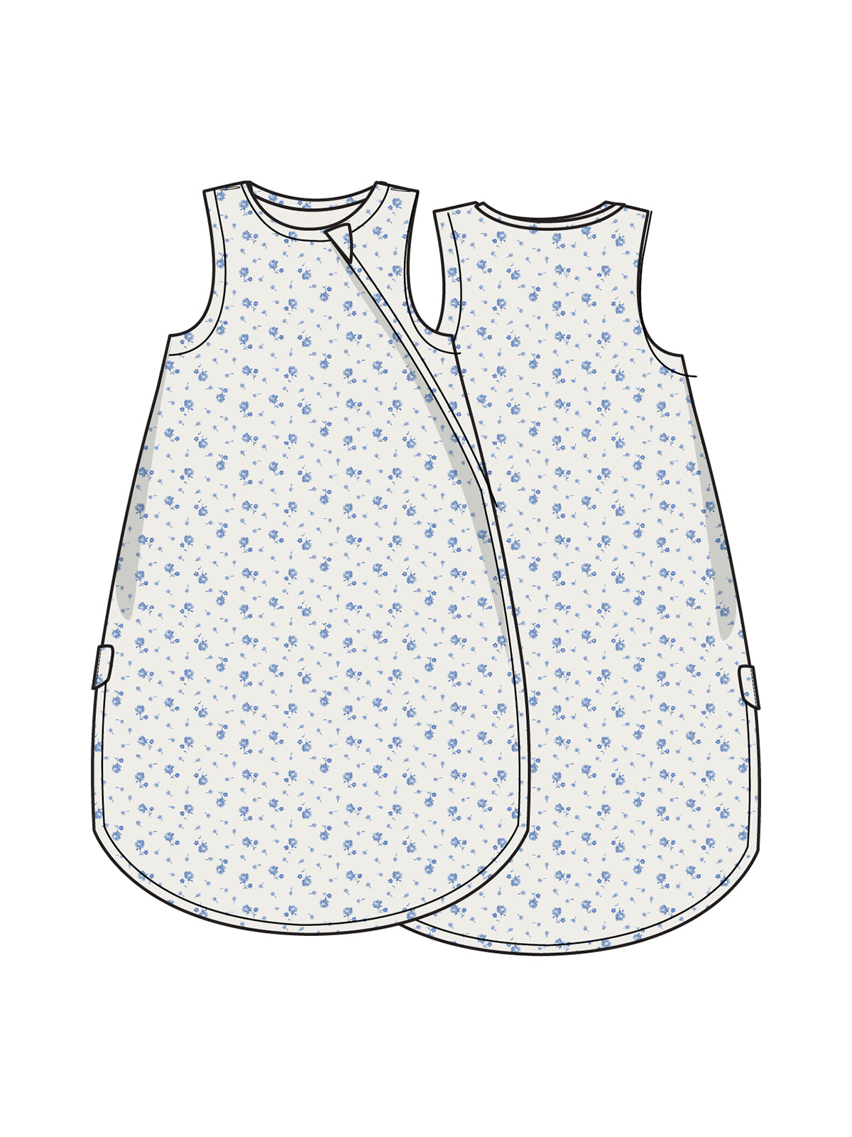 Ribbed Sleep Bag, Joli Rosette