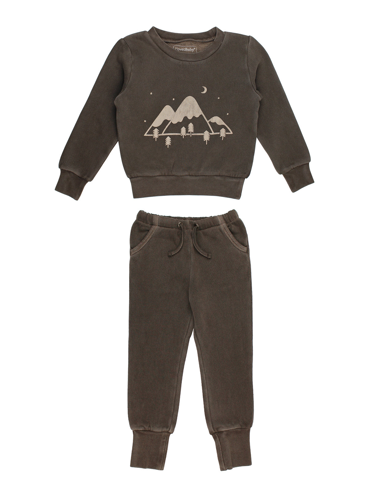 Kids Organic Lounge Set Children’s Cozy Thermal Lounge Set Multi colors Raglan buying Sweatshirt Gusset Pants Unisex Sweat Set Kids Loungewear