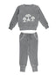 Organic Kids' Cozy Graphic Sweatshirt & Jogger Set, Mist Mushrooms