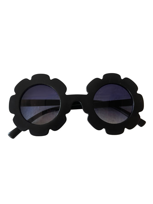 Kids Flower Sunglasses, Black