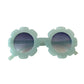 Kids Flower Sunglasses, Clear Green