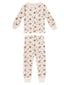 Organic Kids Long Sleeve PJ Set, Doe-a-Deer