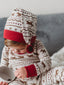 Organic Kids' Holiday PJ & Cap Set, Fair Isle Rudolph