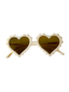 Kids Scallop Heart Sunglasses, Ivory