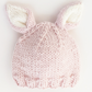 Knit Bunny Hat, Blush