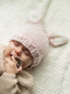 Knit Bunny Hat, Blush