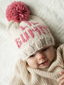 Knit Pom Hat, Lil Bunny Pink