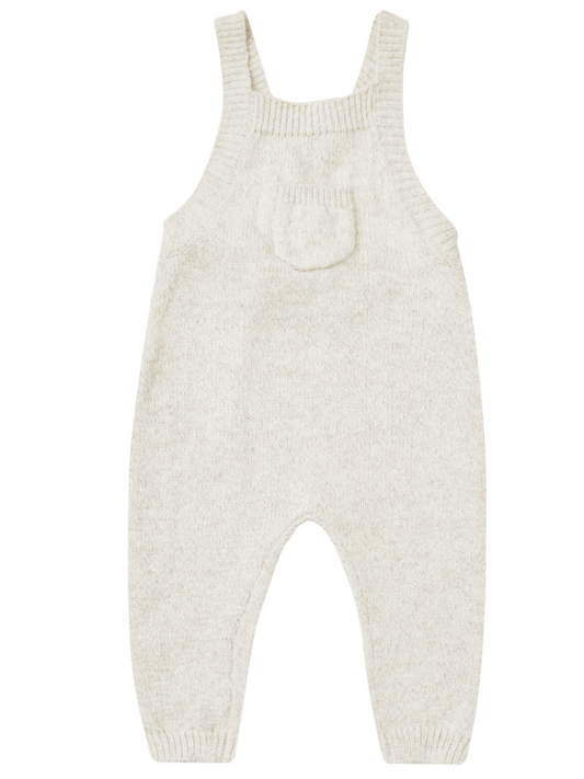 Knit Overalls, Ivory