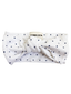 Knot Bow, Navy Polka Dot