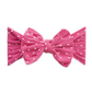 Knot Bow, Shabby Hot Pink Dot