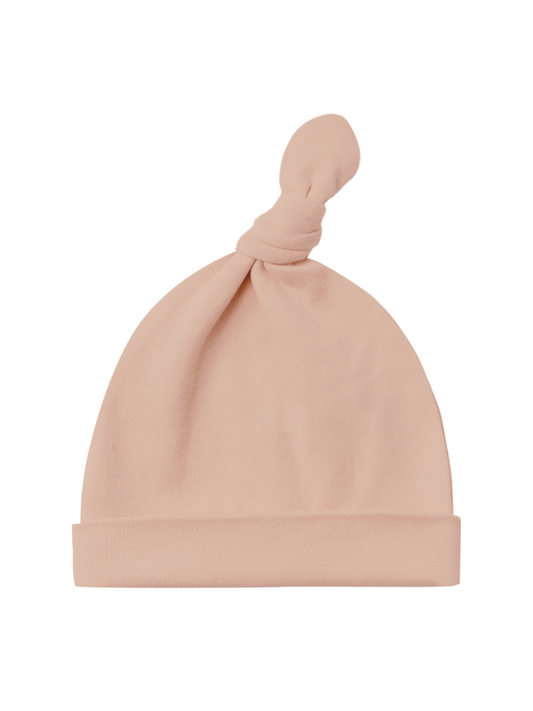 Knotted Baby Hat, Blush