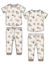 Short Sleeve Loungewear Set, Love You a Latte