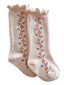 Lettuce Edge Socks, Floral Vine