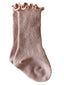 Lettuce Edge Socks, Pink