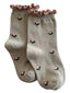 Lettuce Edge Socks, Sage Flower