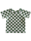 Lime Checkerboard / Cabana Rashguard / UPF 50+