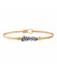 Love Pave Crystal Bangle Bracelet, Brass