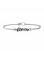 Love Pave Crystal Bangle Bracelet, Silver