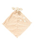 Soft beige baby blanket with a deer head and paw prints, perfect for comfort and cuddling.