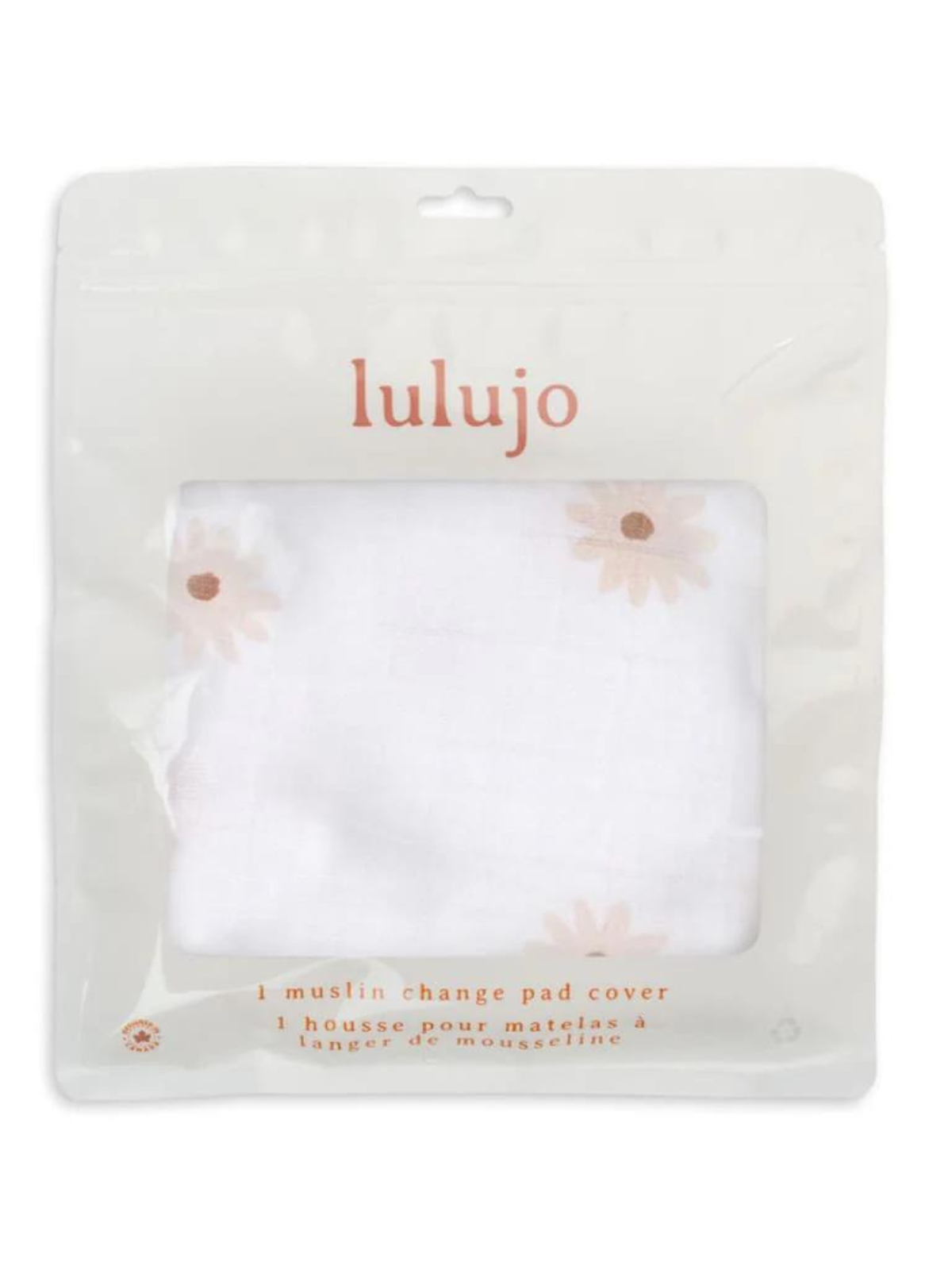 Muslin Changing Pad Cover, Daisies